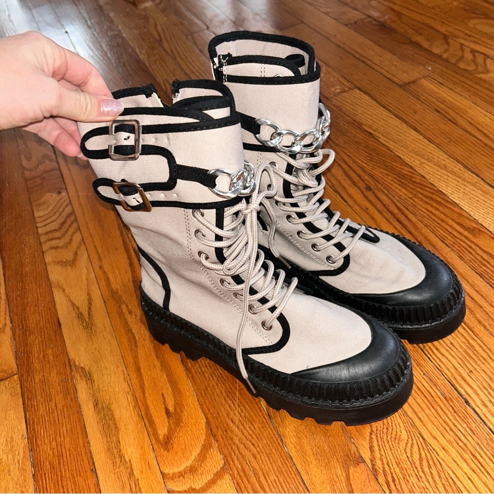 Black and gray Women's Boots